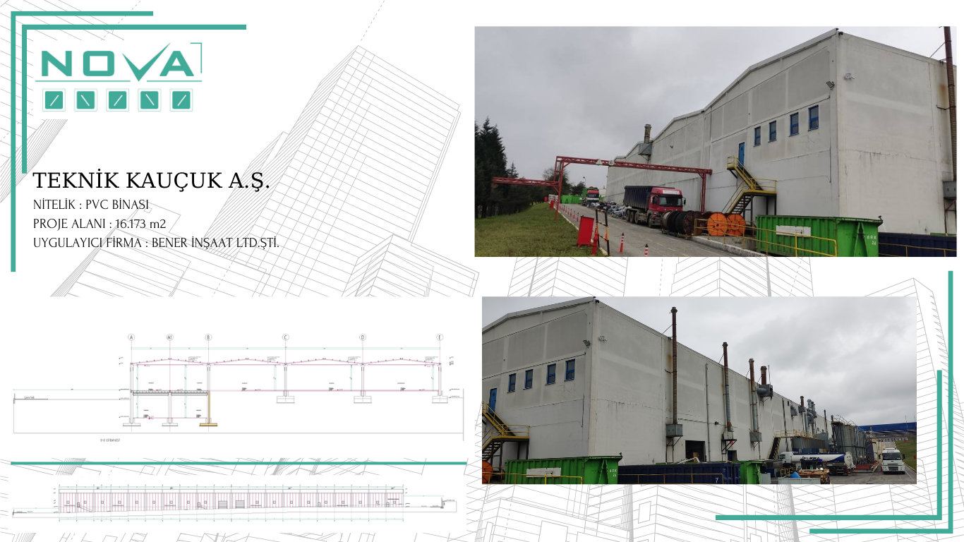 TEKNİK KAUÇUK PVC BİNASI PROJEMİZ